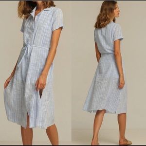 Rue Stiic Aspen Midi Dress Bluebell Stripe S